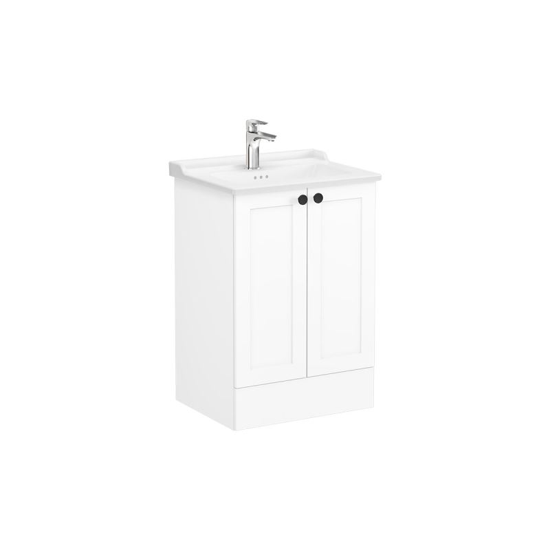 VitrA Root Classic 2 Door Floor Standing Unit 600mm - Matt White