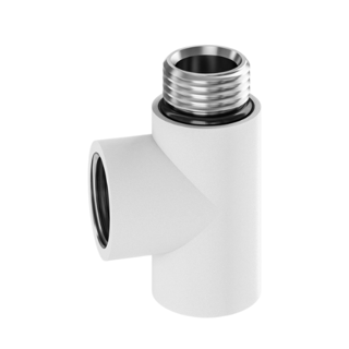 Bayou T-Piece for Heater Element - White