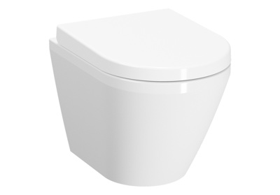 VitrA Integra Wall Hung Rimless Pan Short Projection with Hidden Fixation - White