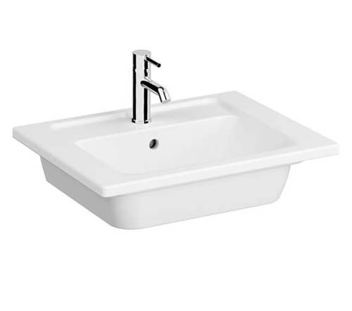 Vitra Root Flat 60cm Washbasin Unit with Doors