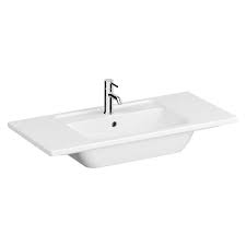 VitrA Integra Vanity Basin 100 x 465cm with 1 Tap Hole - White