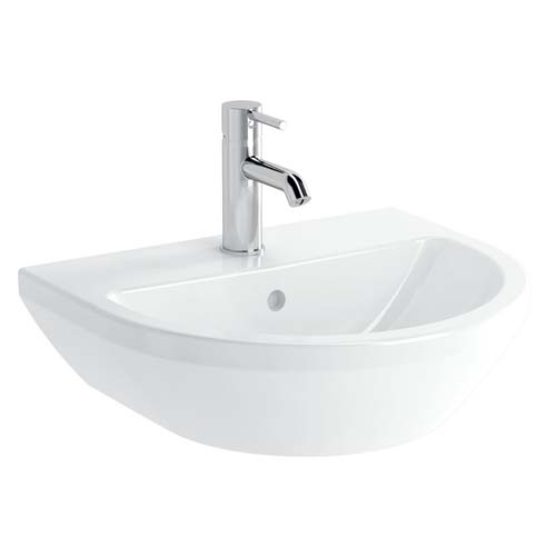 VitrA Integra Basin 50 x 43cm 1 Tap Hole - White