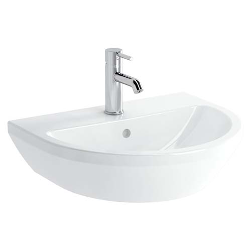 VitrA Integra Basin 55 x 45cm 1 Tap Hole - White