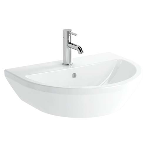VitrA Integra Basin 60 x 47cm 1 Tap Hole - White