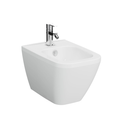 VitrA Integra Square Wall Hung Bidet - White