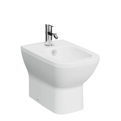 VitrA Integra Square Floorstanding Bidet 1 Tap Hole - White