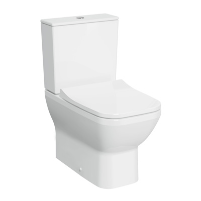 VitrA Integra Square Close Coupled Closed Back Pan - White