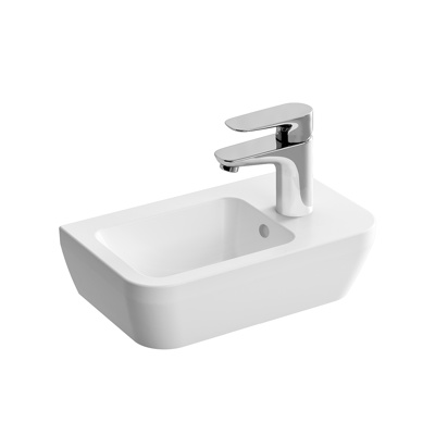 VitrA Integra 370mm Compact Washbasin Single Right Hand Tap Hole - White