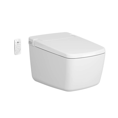 VitrA V-Care Shower Toilet Prime Wall Hung with Soft Close Seat - White 6