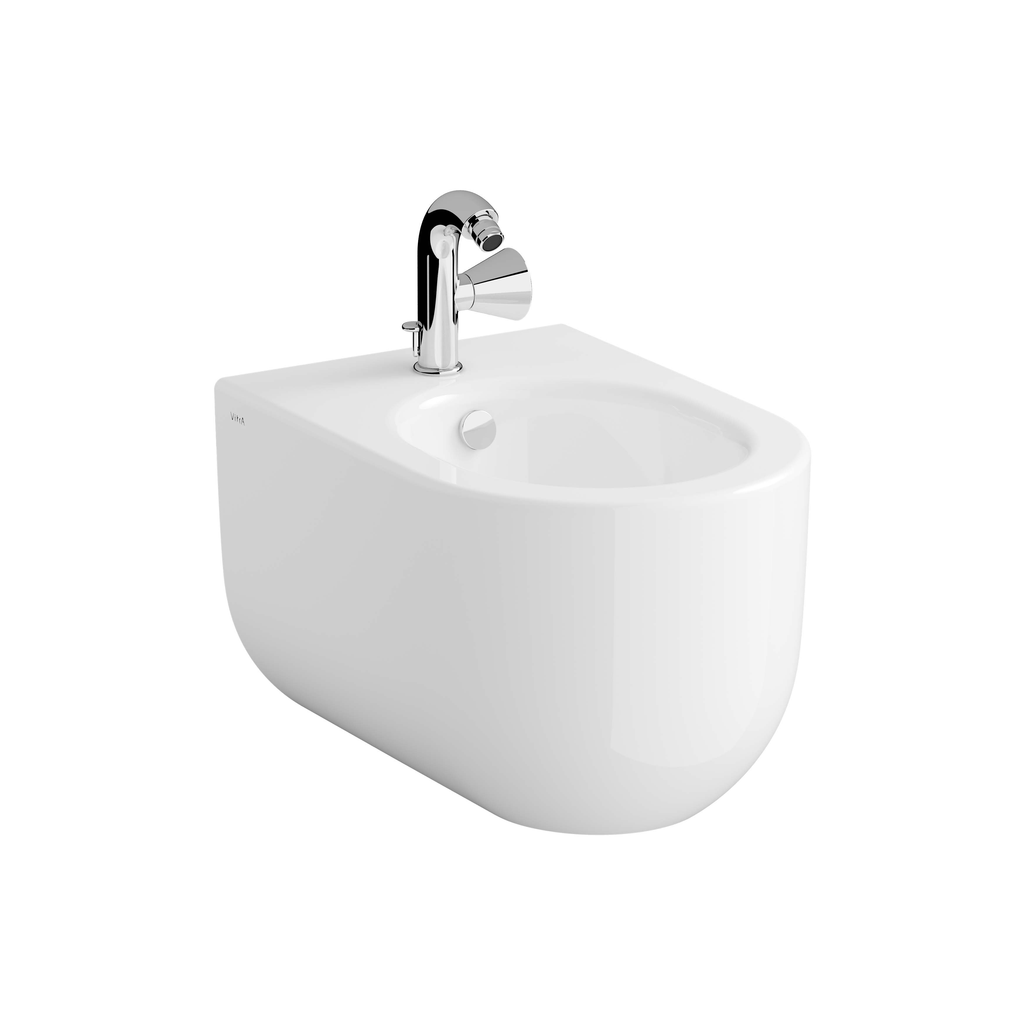 VitrA Liquid Wall Hung Bidet - White