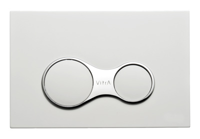 VitrA 740-0400 Sirius Dual Flush Plate - Gloss White