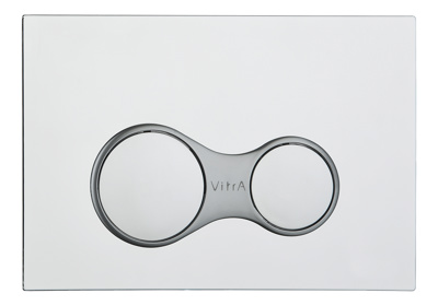 VitrA 740-0480 Sirius Dual Flush Plate - Shinny Chrome