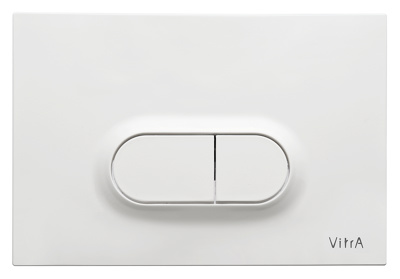 740-0500 Loop O Dual Flush Plate - Gloss White