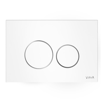 740-1600 Origin Dual Flush Plate - White