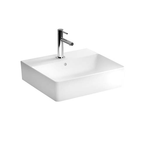 VitrA Nuo 50cm Basin 50cm One Tap Hole No Overflow Hole - White