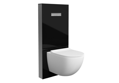 VitrA Vitrus Glass Frame For Wall Hung Pan - Black