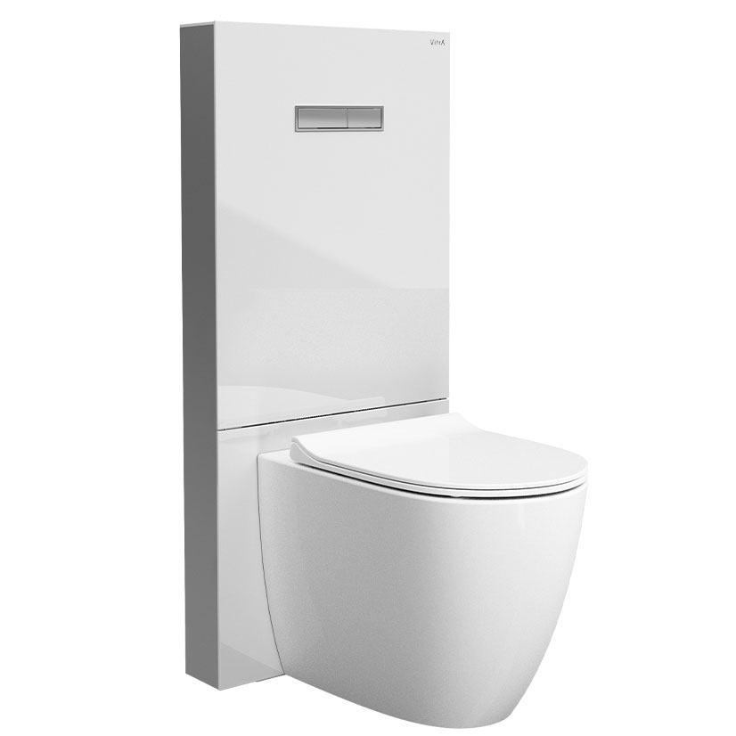 Vitra Vitrus Glass Covered Concealed Cistern For Back to Wall WC