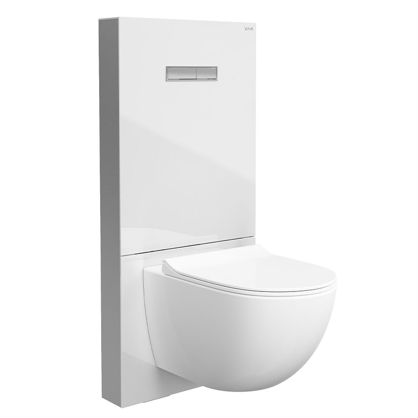 Vitra Vitrus Glass Covered Concealed Cistern For Wall Hung WC