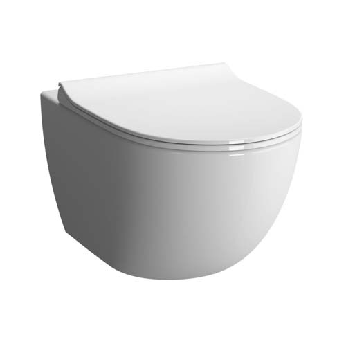 VitrA Sento Rimless Wall Hung WC Compact - White