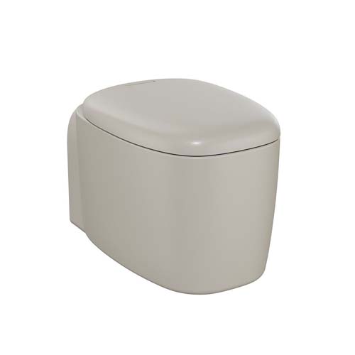VitrA Plural Wall Hung Pan - Matt Taupe