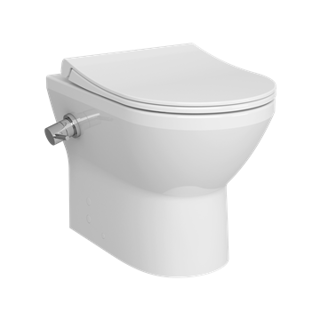 Vitra Integra Aquacare Back to Wall WC Pan Set with Bidet Function - White