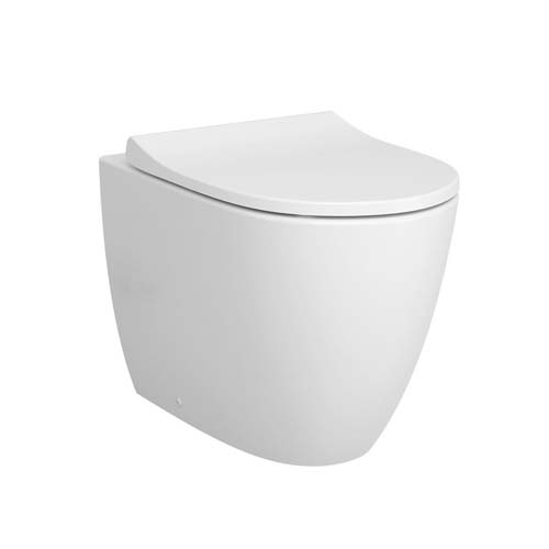 VitrA Sento Rimless Back To Wall Pan - White