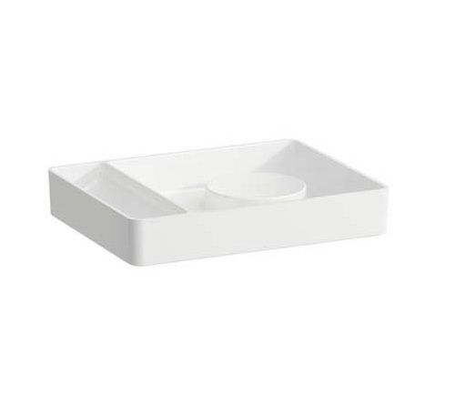 Laufen Val Rectangular Accessory Tray 36 x 28cm - White