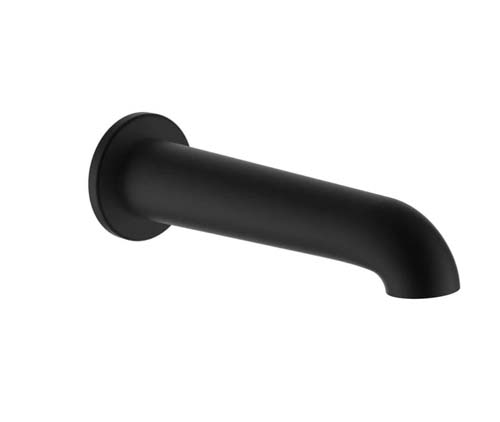 Laufen Wall Mounted Bath Spout 175mm Projection - Matt Black 10