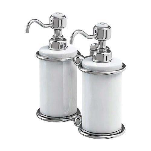 Burlington Double Liquid Soap Dispenser Double Soap Dispenser - Chrome