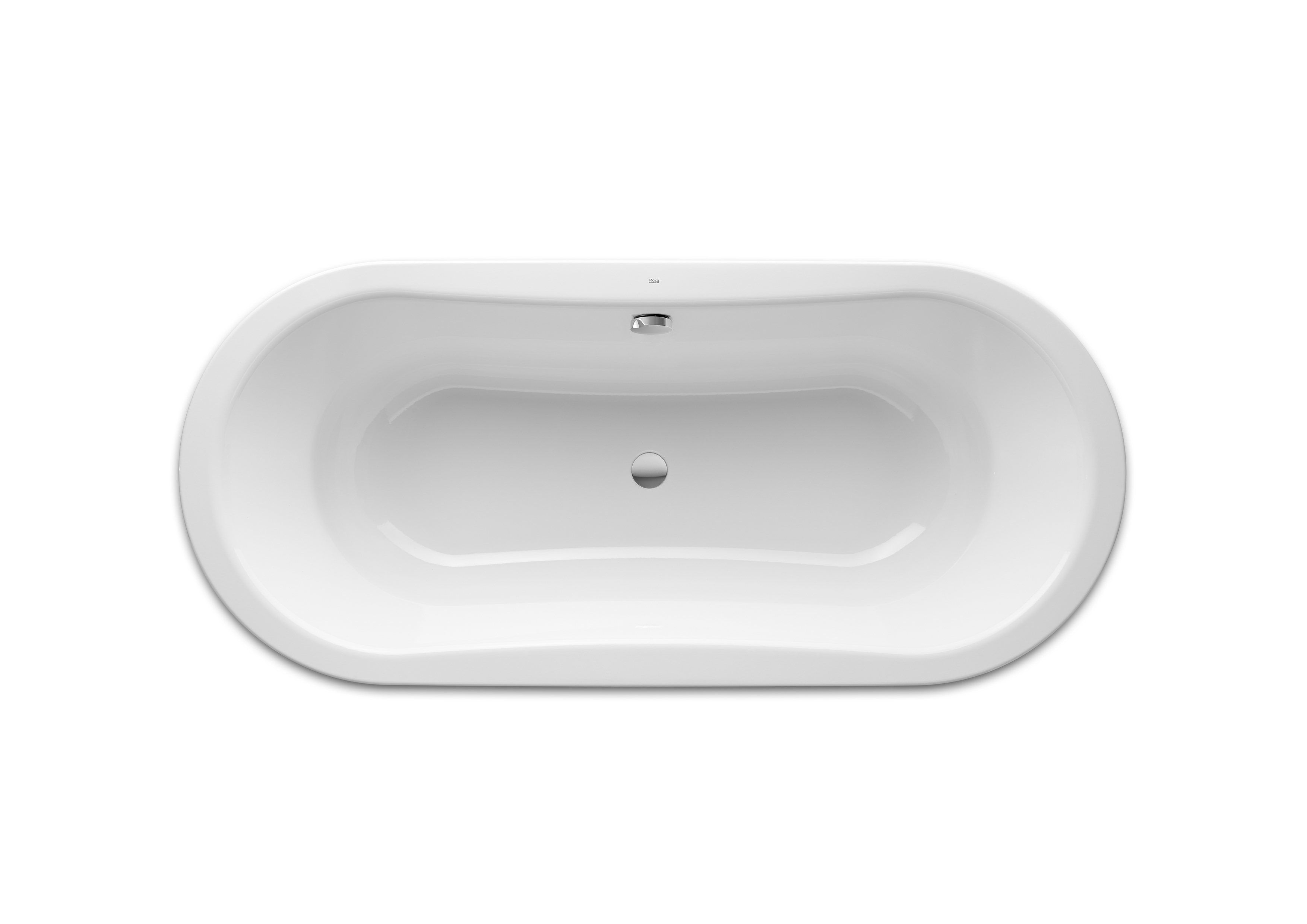 Roca Duo Oval Steel Bath 1800 x 800mm - White