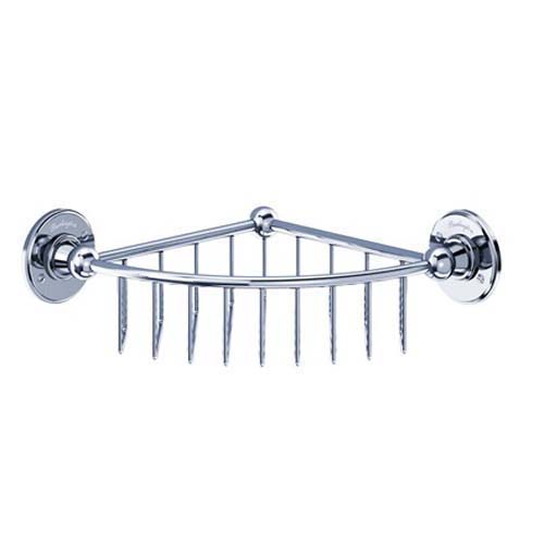 Burlington Deep Corner Basket Corner Basket 62mm Deep 215 x 215mm - Chrome