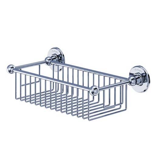 Burlington Deep Soap Basket Wire Basket 62mm Deep 155 x 330mm - Chrome