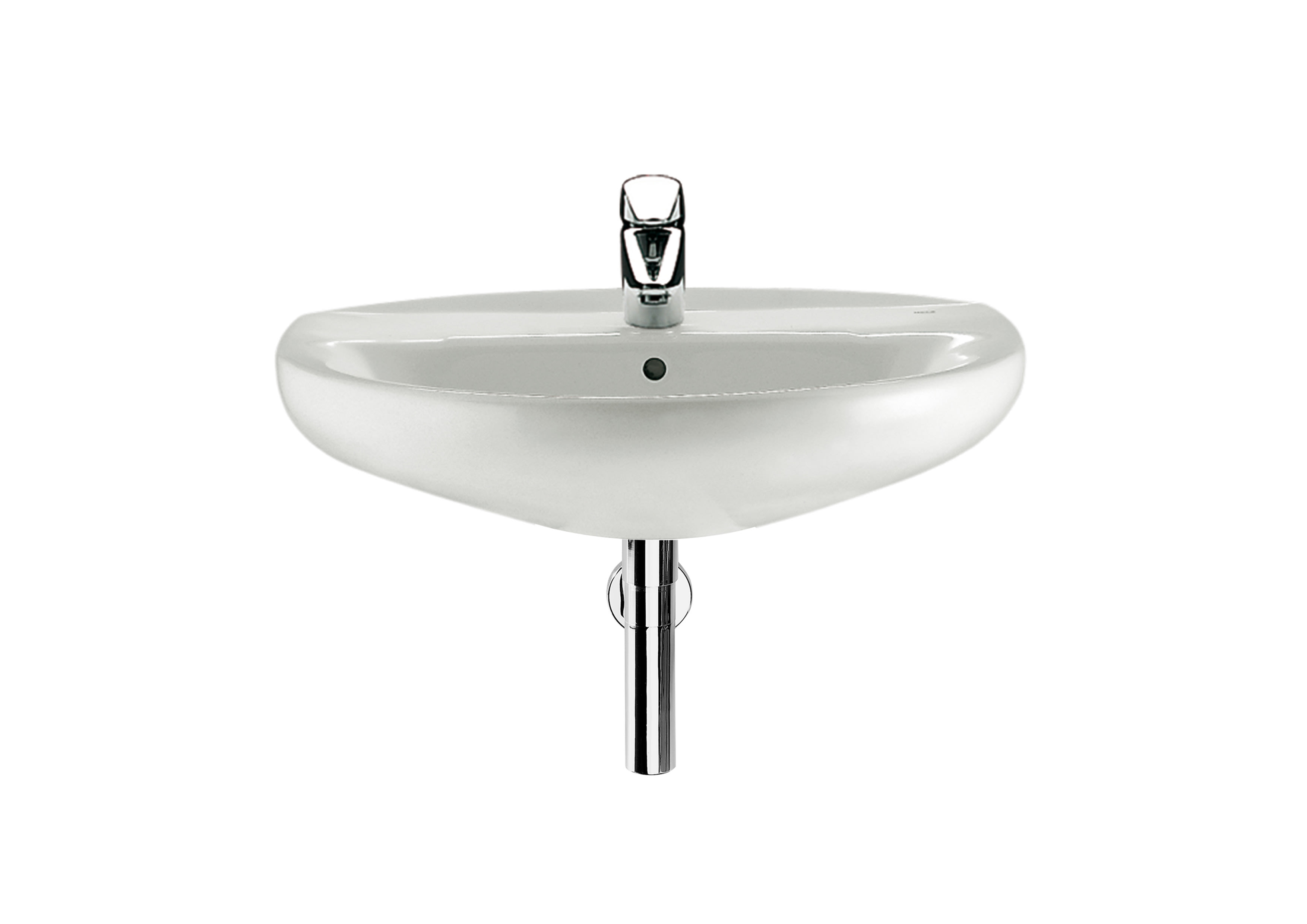 Roca Laura 520mm Basin with 1 Tap Hole - White