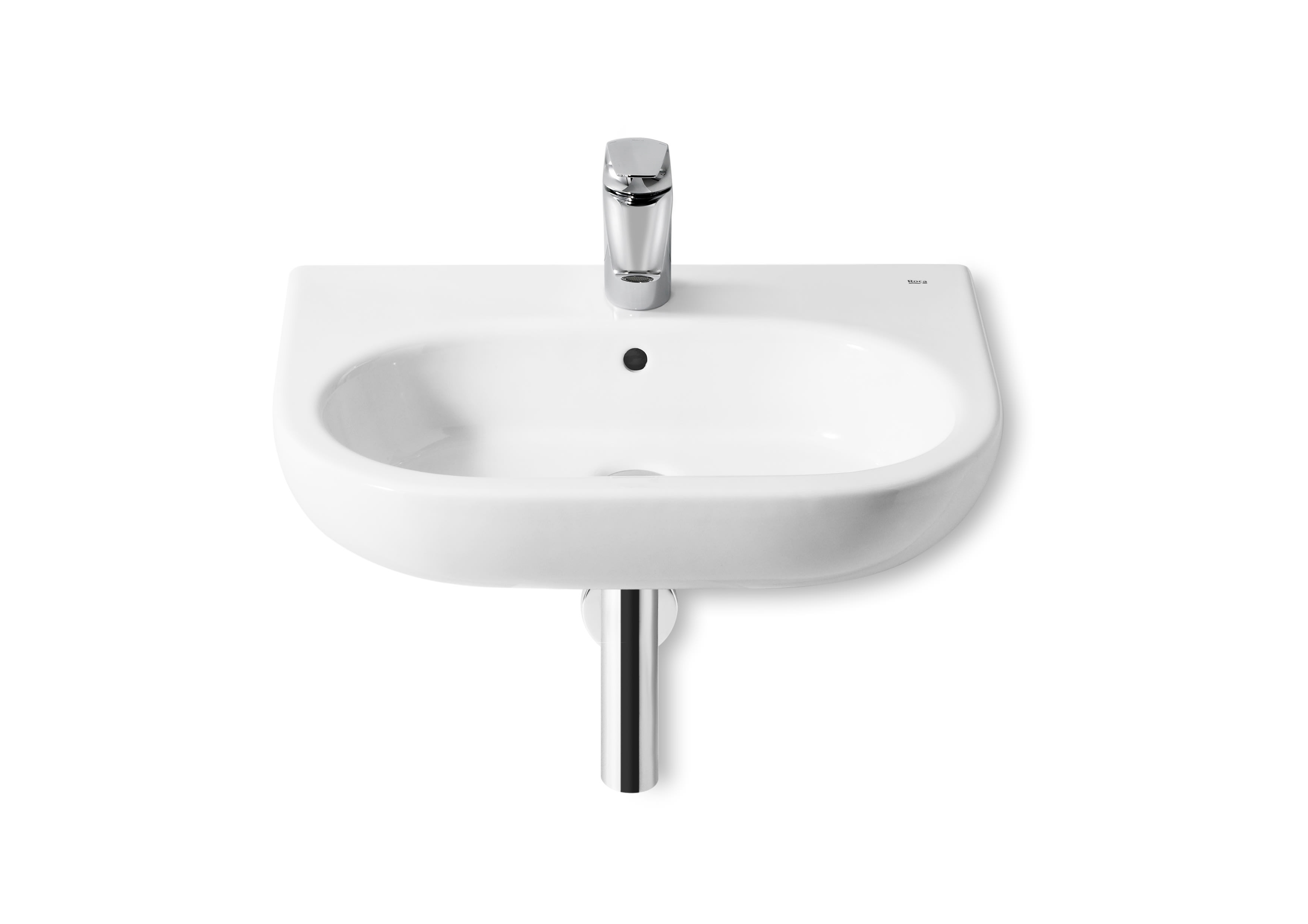 Roca Meridian-N 600 x 460mm 1 Tap Hole Basin - White