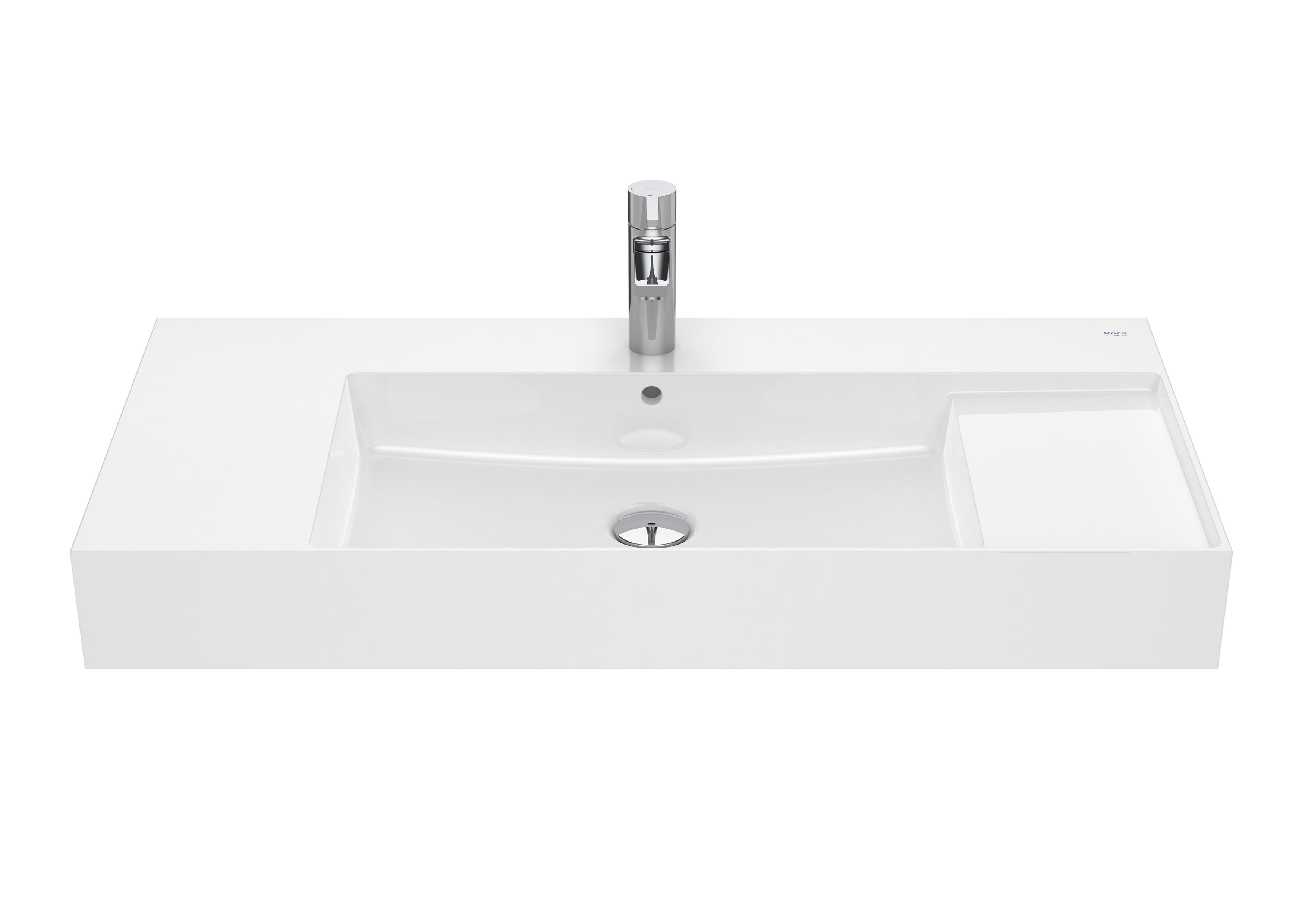 Roca Inspira Fineceramic 1000mm Wall Hung Basin - White