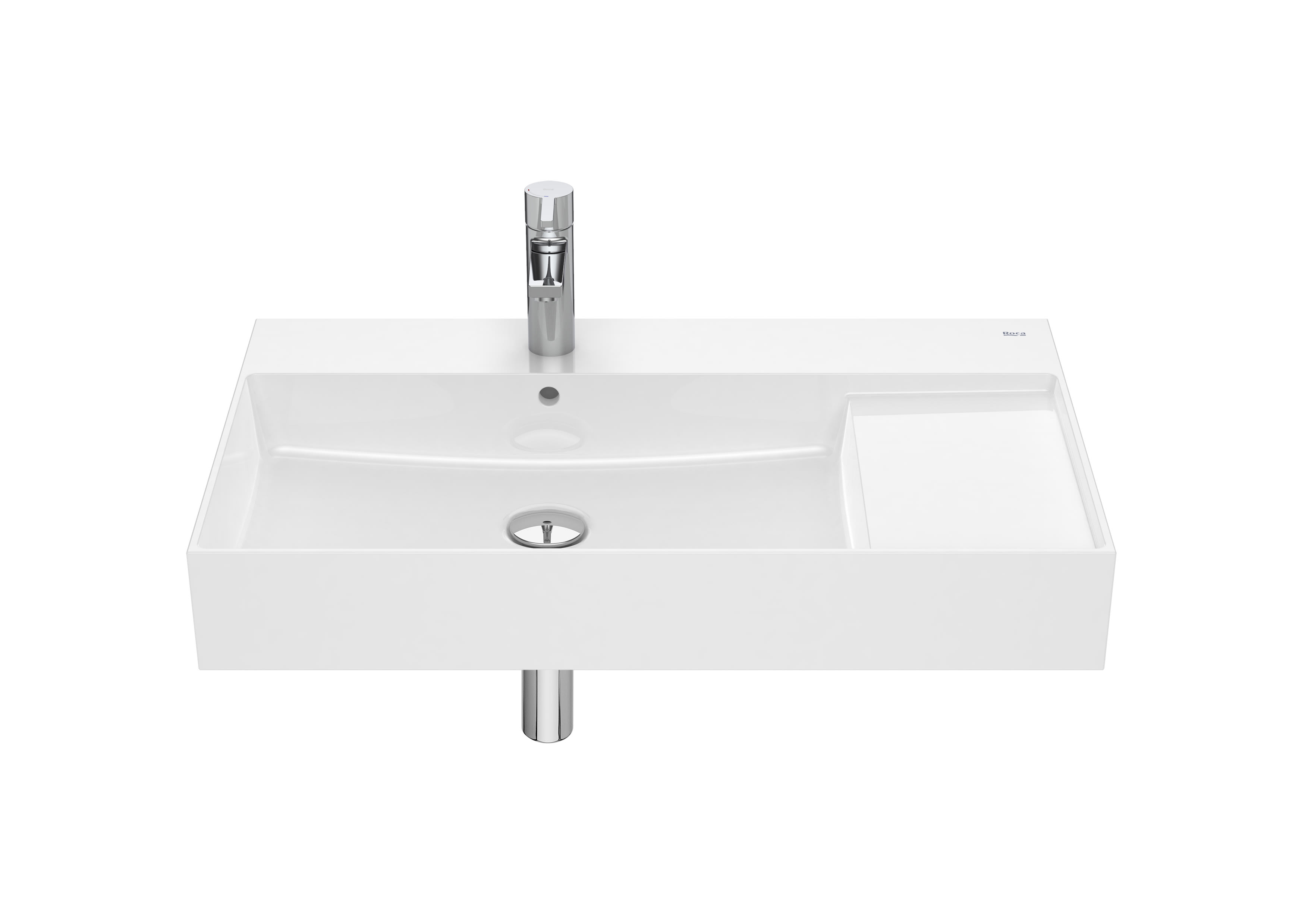 Roca Inspira 800mm Fineceramic Wall Hung / Vanity Basin - White