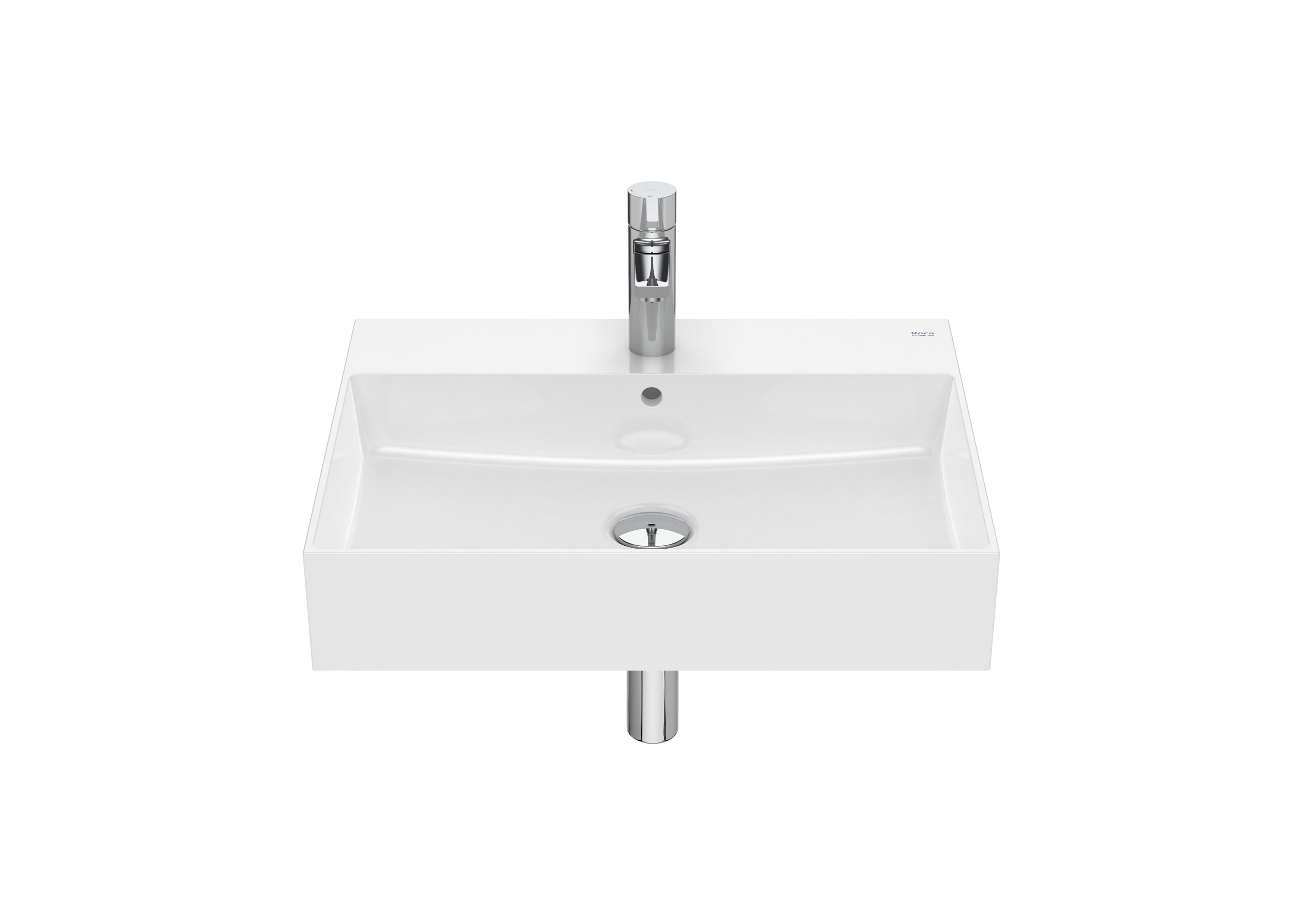 Roca Inspira 600mm Square Basin Wall Hung Unit - White