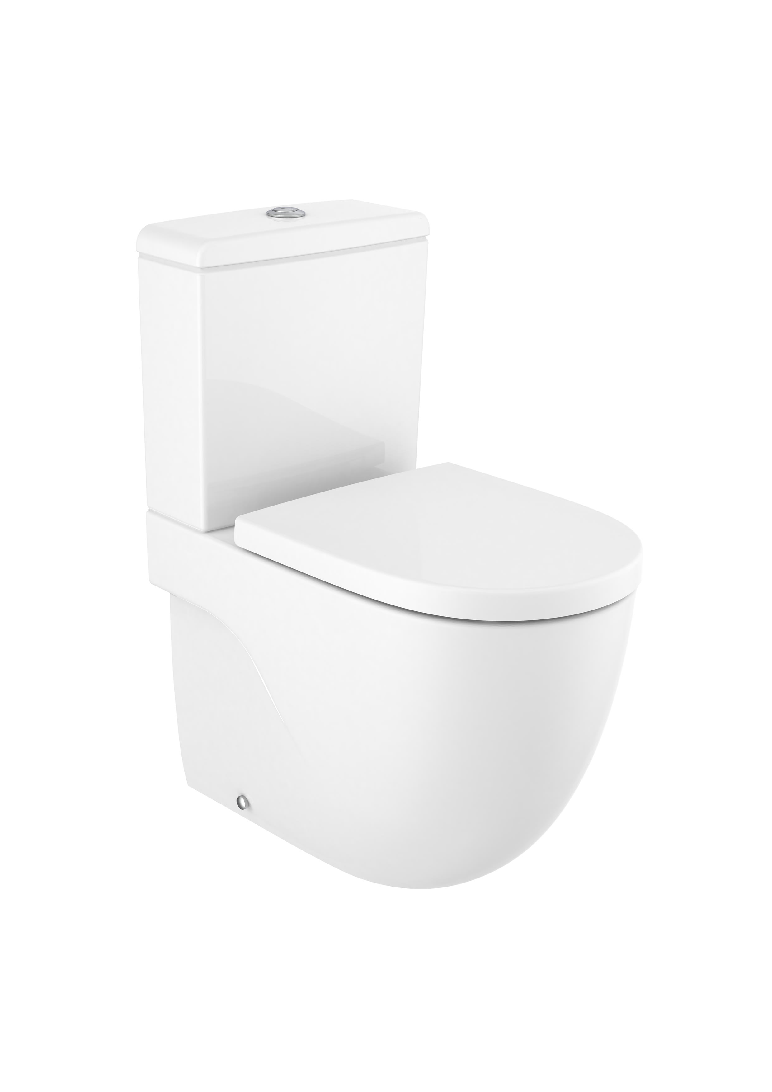 Roca Meridian-N Compact Rimless Close Coupled Pan - White 12