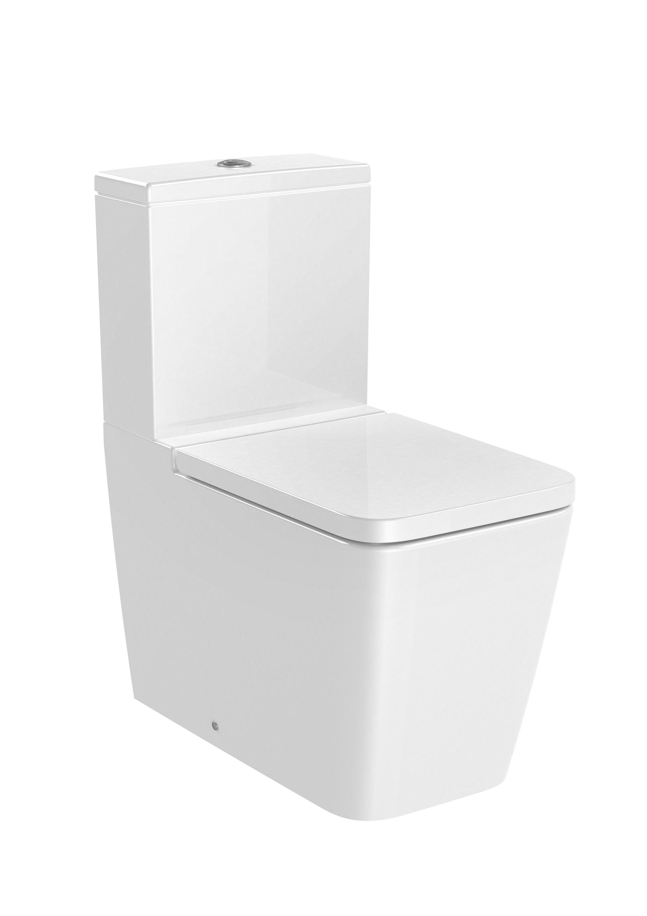 Roca Inspira Square Close Coupled Back To Wall Pan - White