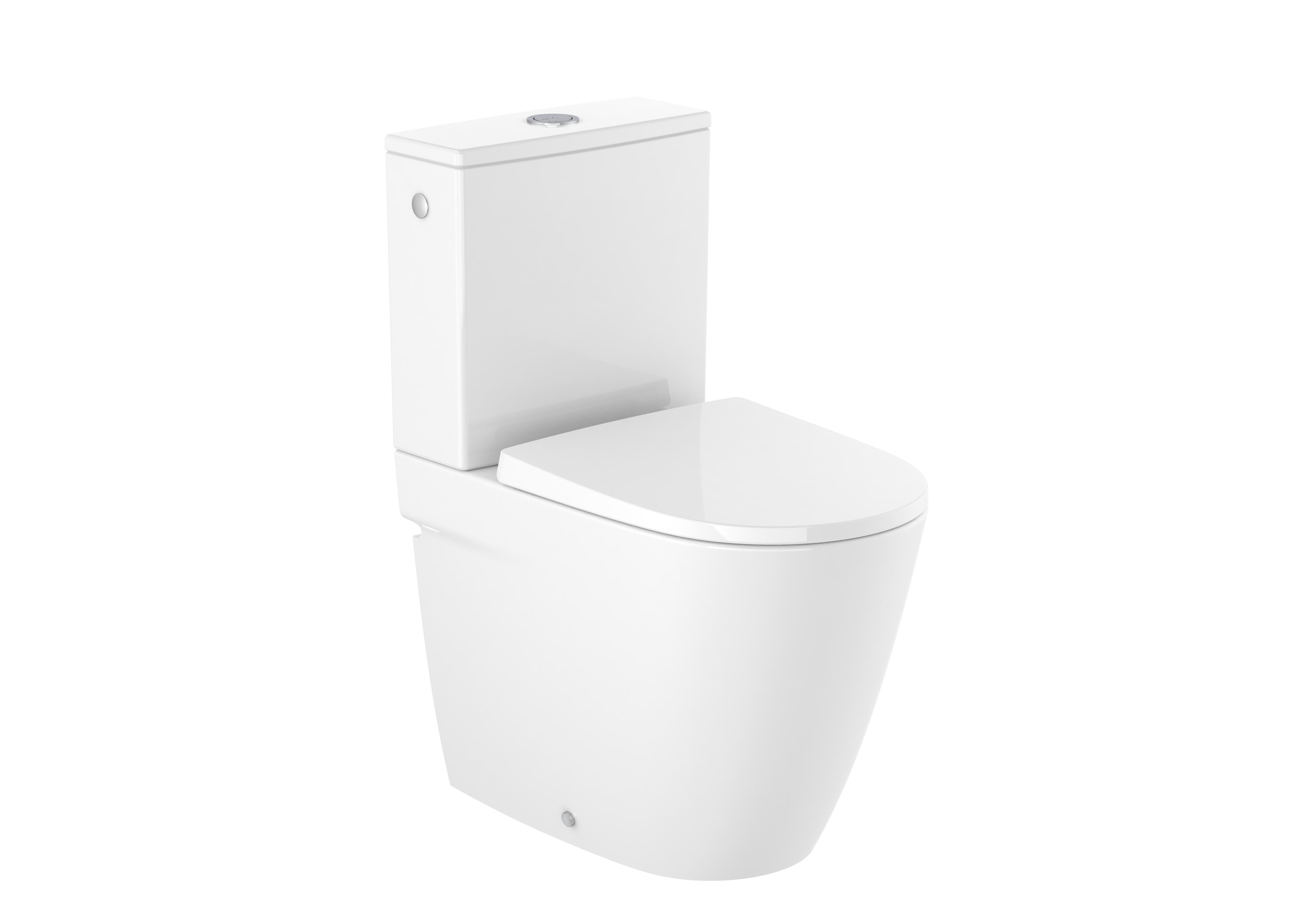 Roca Ona Compact Closed Back Close Coupled Pan - White