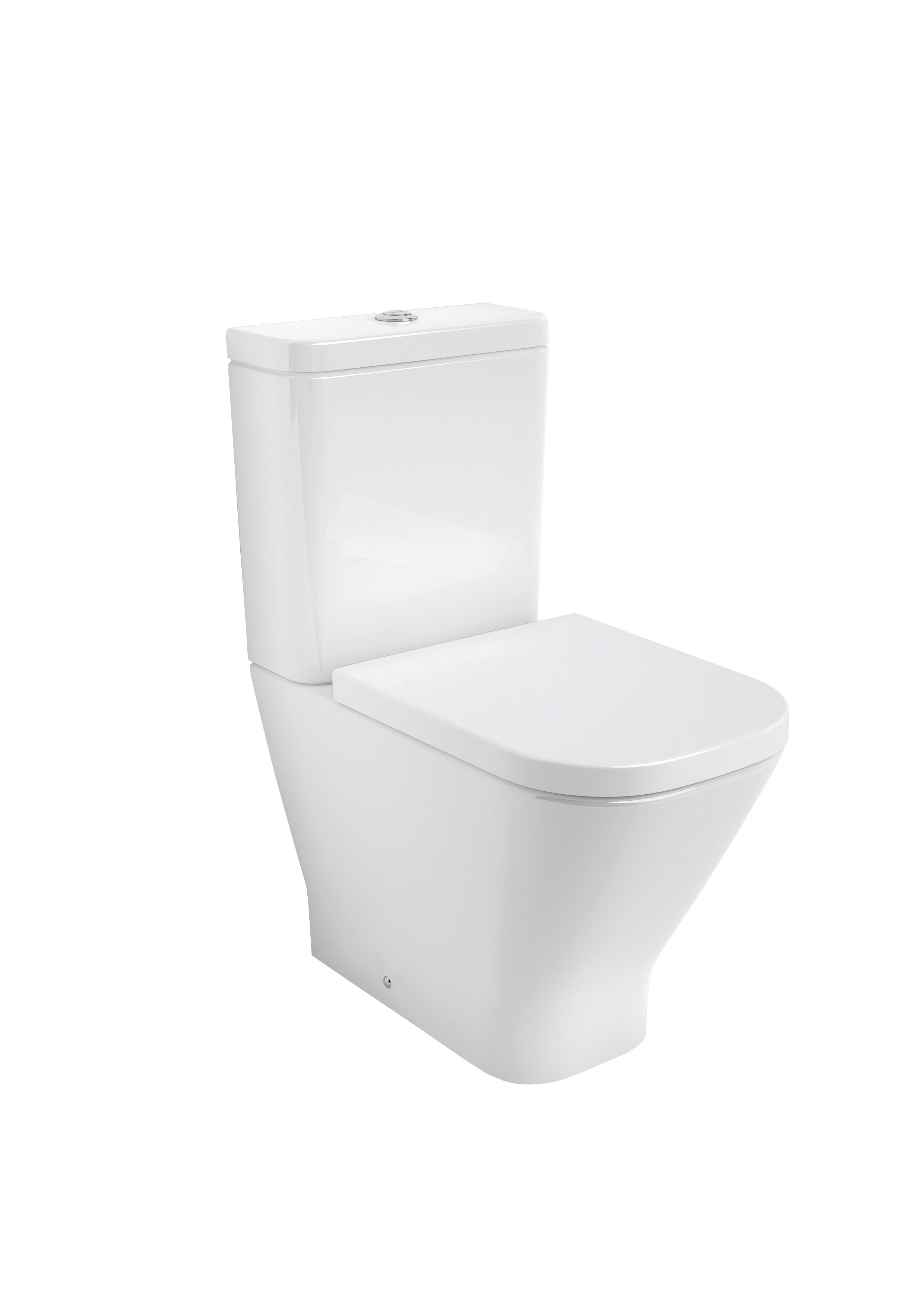 Roca The Gap Compact Rimless Close Coupled Pan - White