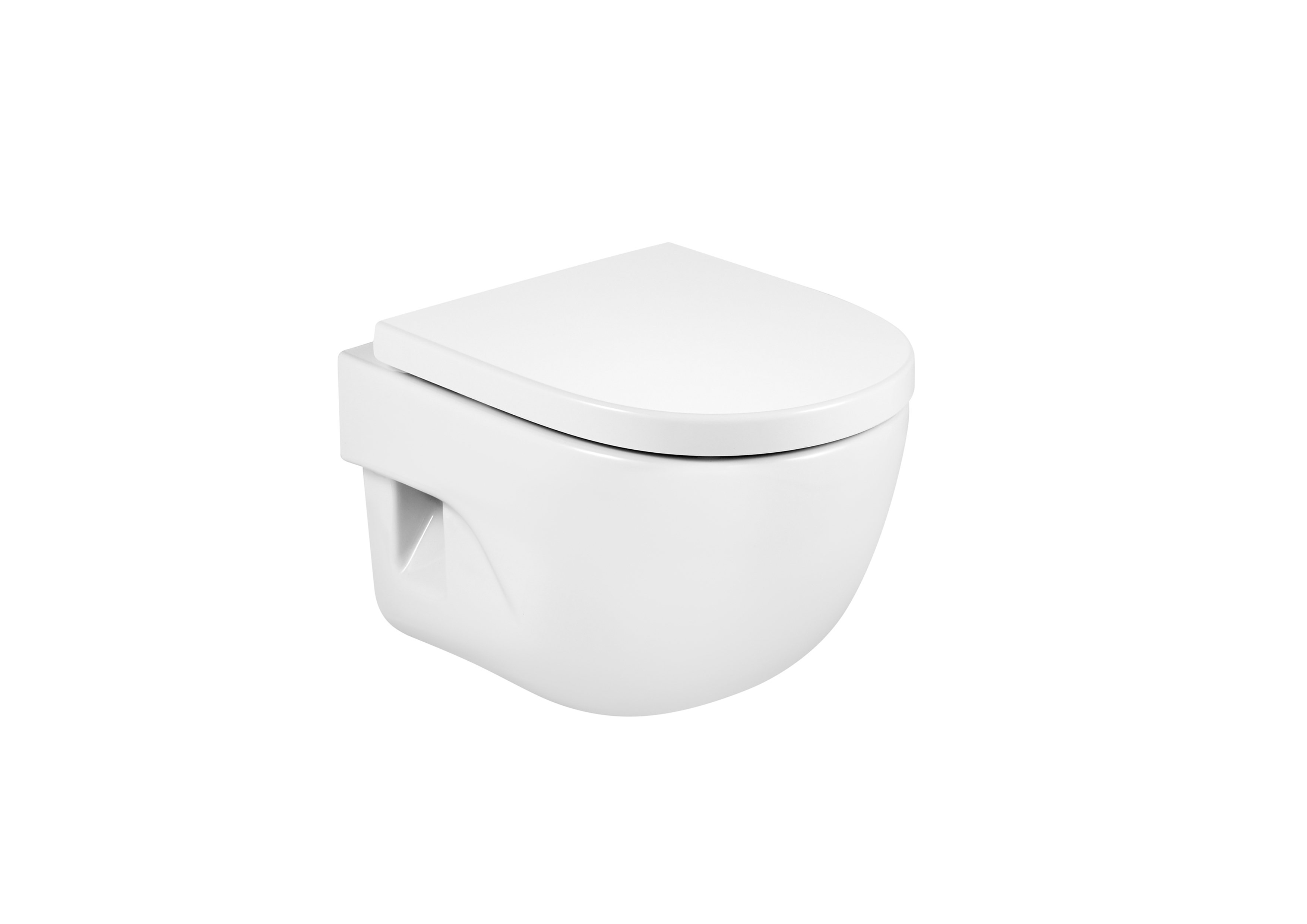 Roca Meridian-N Compact Wall Hung Pan - White