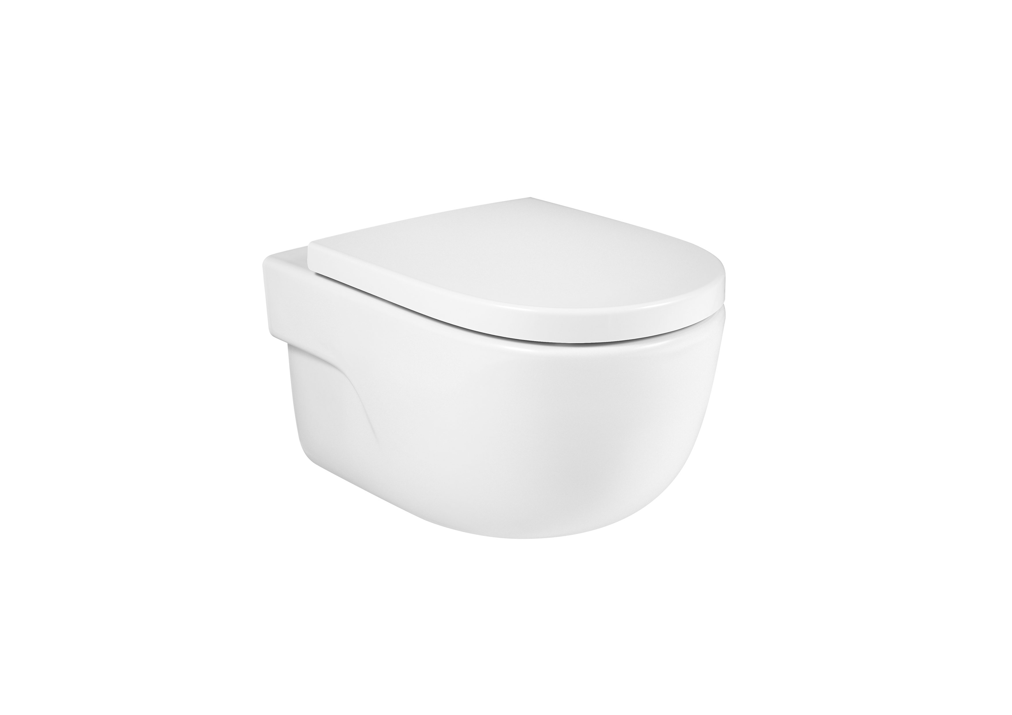 Roca Meridian-N Rimless Wall Hung Pan White