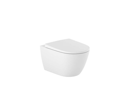Roca ONA Rimless Wall Hung WC pan - Matt White