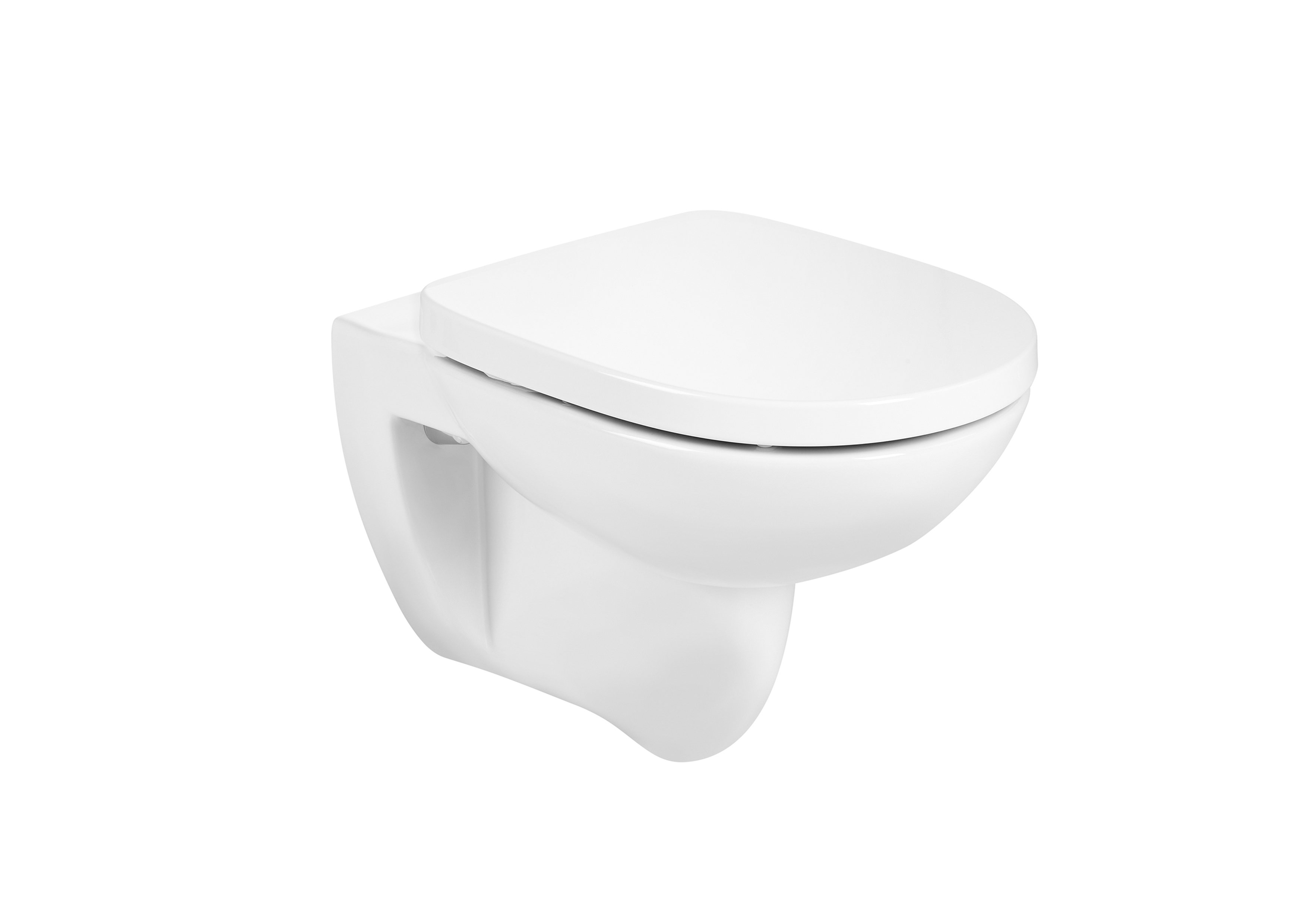 Roca Debba Round Rimless Wall Hung Pan - White