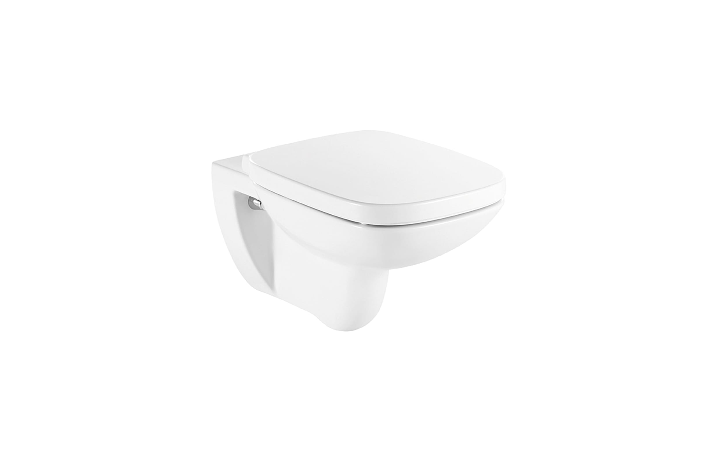 Roca Debba Square Rimless Wall Hung Pan - White