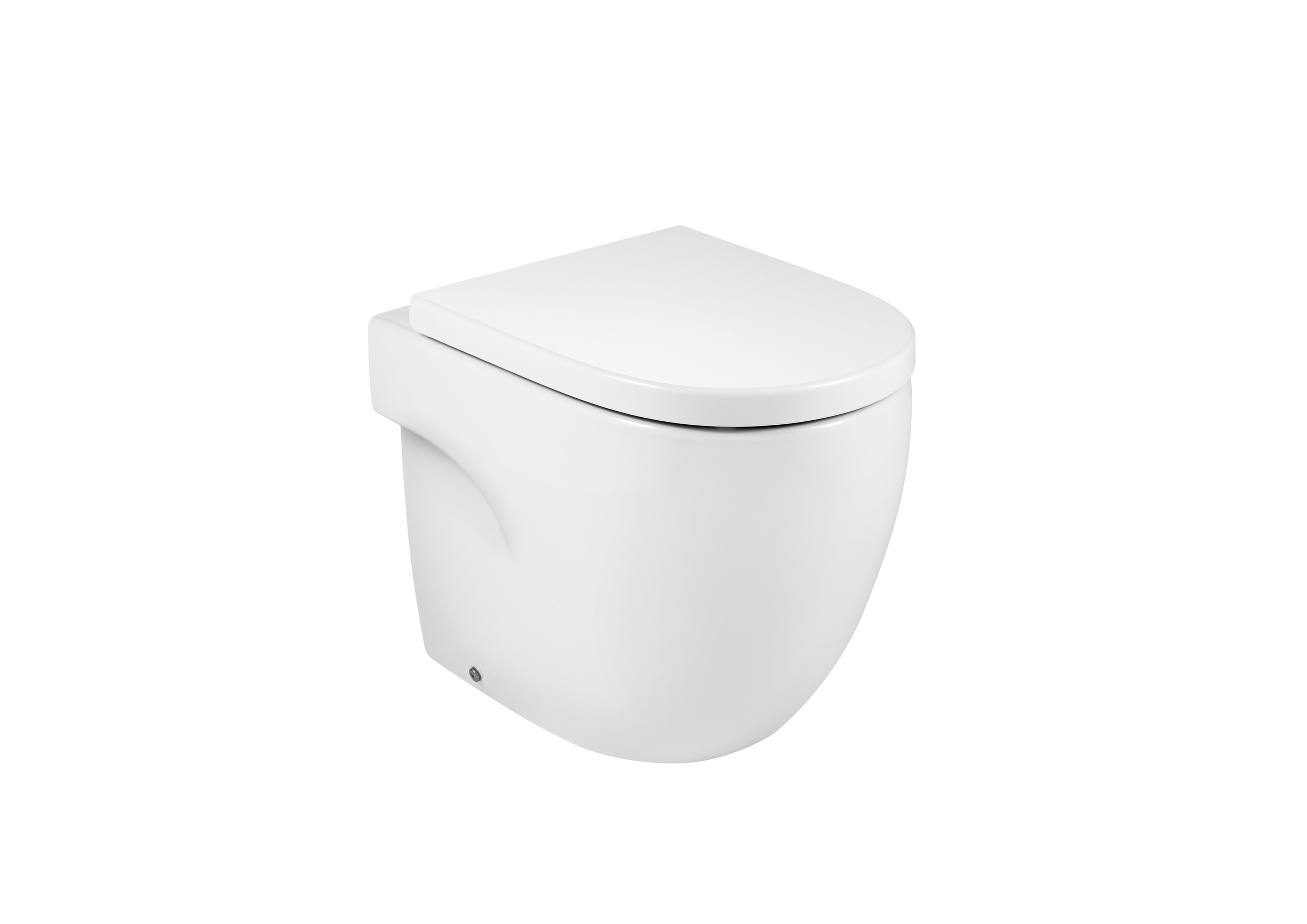 Roca Meridian-N Comfort Height Back To Wall Pan - White