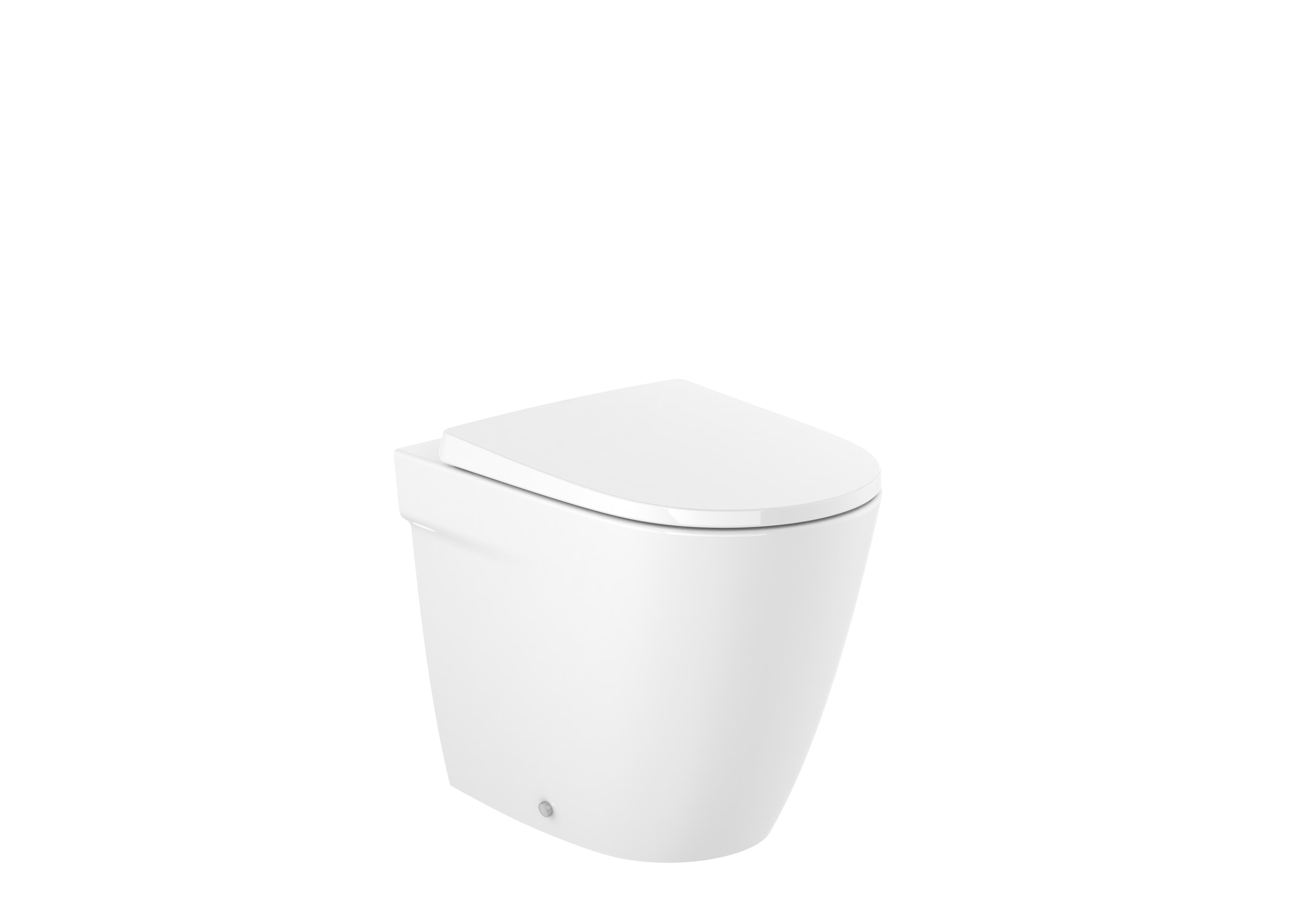 Roca Ona Rimless Back To Wall Pan - White