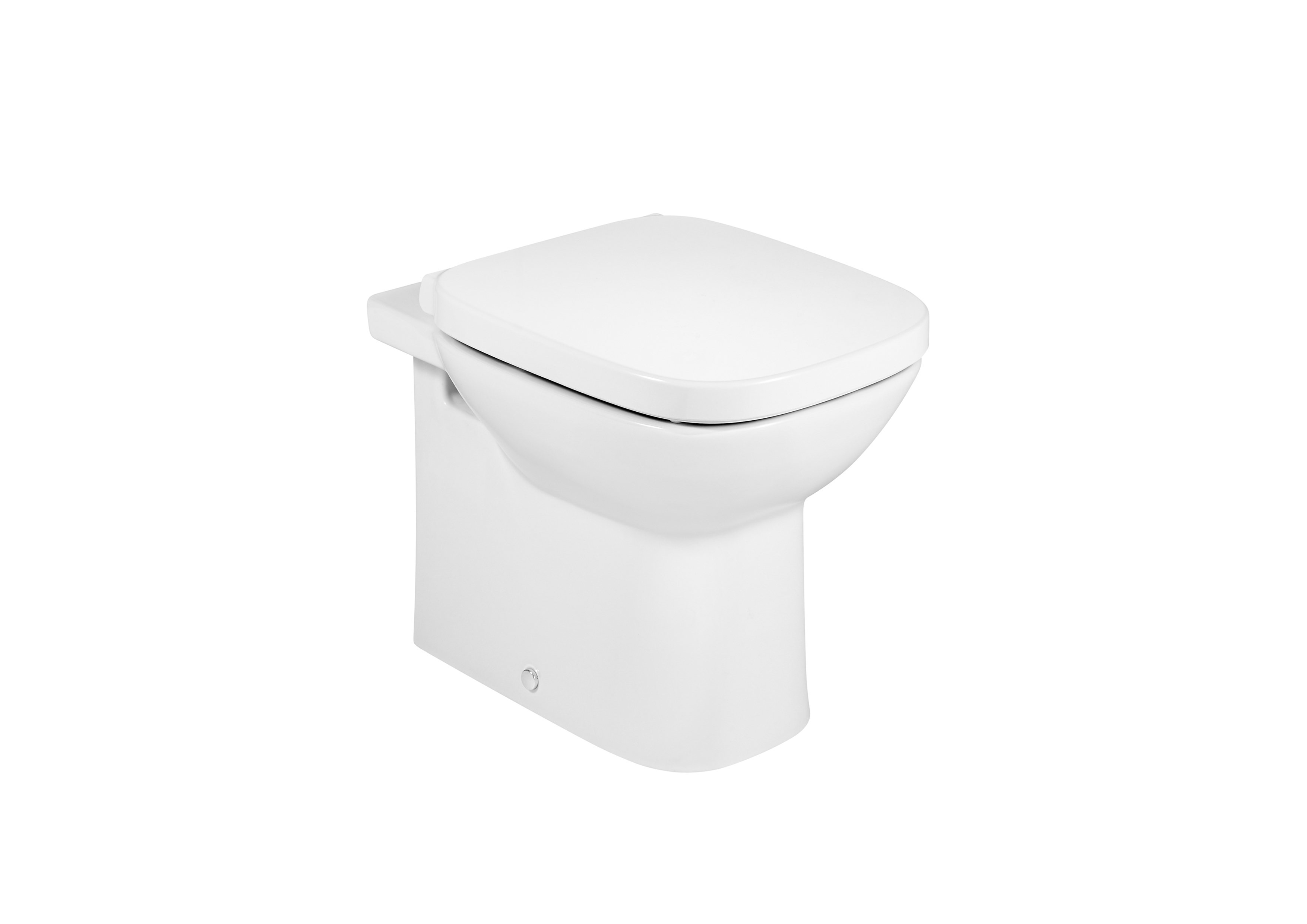 Roca Debba Square Back To Wall Pan - White