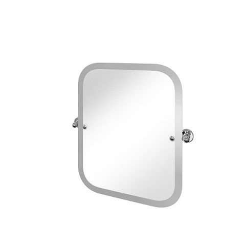 Burlington Rectangle Swivel Mirror 59 x 50cm - Chrome